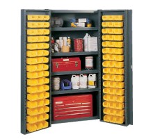 Pocket door cabinet 38 wide with 96 bins